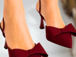Sling-back Bow Heel